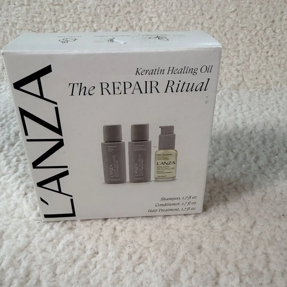 Lanza Keratin Healing Oil Shampoo 50 ml+ CONDITIONER 50ml+ Oil Treatment 50ml